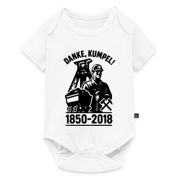 Danke Kumpel Ära Bergbau Ruhrgebiet - Baby Premium Kurzarmbody - Weiß - Vorne