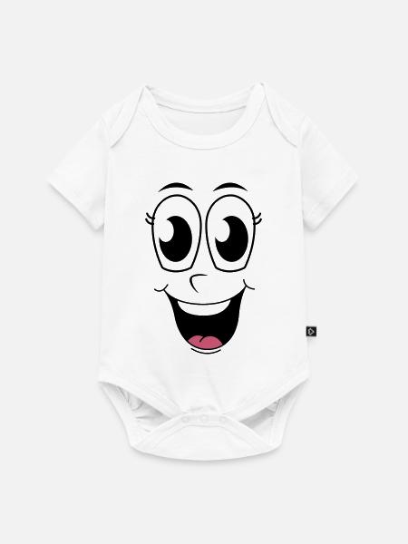 Happy Face - Baby Premium short-sleeve bodysuit - white