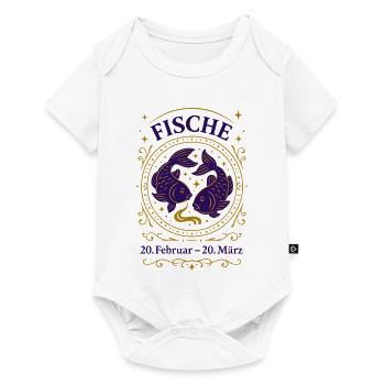 Sternzeichen Fische - Baby Premium Kurzarmbody - Weiß - Vorne