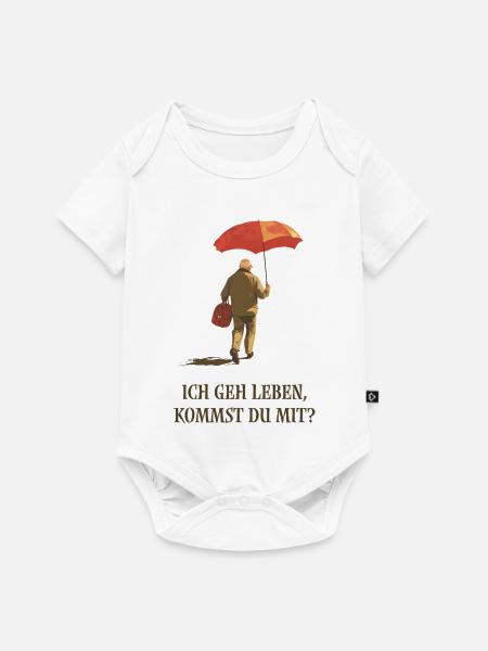 Ich geh leben - kommst du mit? - Baby Premium Kurzarmbody - Weiß