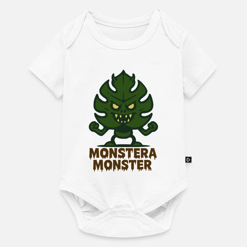 Monstera Monster - Body à manches courtes Premium Bébé - blanc