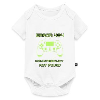 Erreur 404 : Contre-jeu non trouvé | Joueur drôle - Body à manches courtes Premium Bébé - blanc - Devant