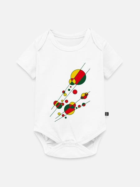 Kreise - Baby Premium Kurzarmbody - Weiß