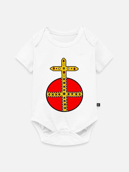 Reichsapfel - Baby Premium Kurzarmbody - Weiß