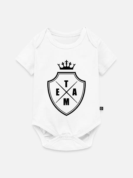 Team Wappen Crest - Baby Premium Kurzarmbody - Weiß