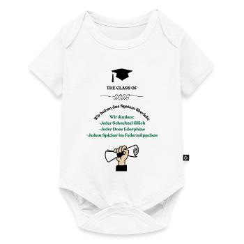 Schulabschluss Design 2026 - Baby Premium Kurzarmbody - Weiß - Vorne