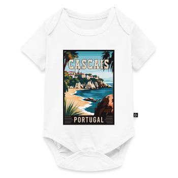 Experience Coastal Beauty of Cascais in Portugal - Baby Premium short-sleeve bodysuit - white - Front