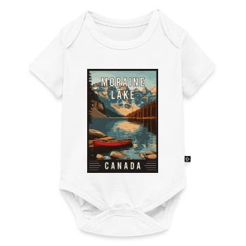 Découvrez le lac Moraine, Canada, parc national de Banff - Body à manches courtes Premium Bébé - blanc - Devant