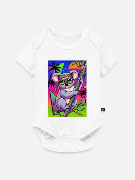 Koala - Baby Premium Kurzarmbody - Weiß