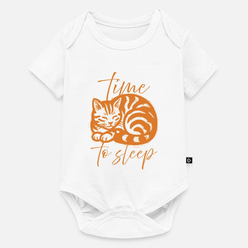 sleeping cat - Baby Premium short-sleeve bodysuit - white