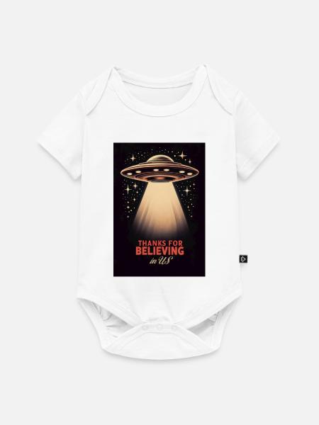 Thanks for believing - Baby Premium Kurzarmbody - Weiß