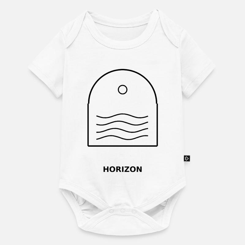 Horizon - Body à manches courtes Premium Bébé - blanc