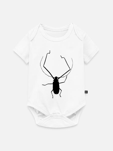 Harlekinbock - Baby Premium Kurzarmbody - Weiß