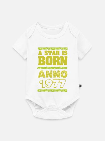 Star 1977 - Baby Premium Kurzarmbody - Weiß