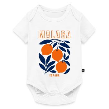 Malaga Spanien Orangen  - Baby Premium Kurzarmbody - Weiß - Vorne