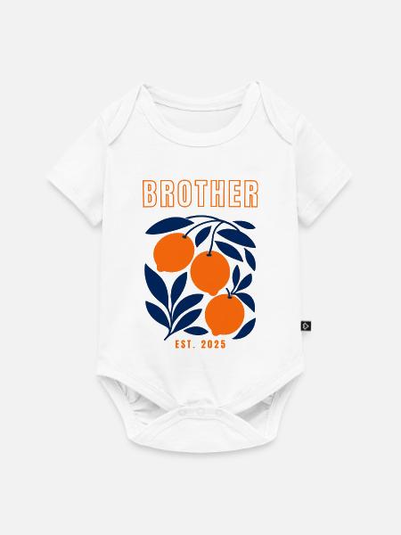 Bruder 2025 - Baby Premium Kurzarmbody - Weiß