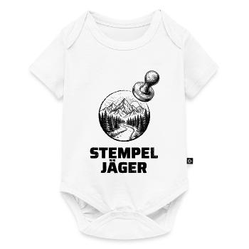 Stempeljäger – Für Wanderer & Stempelsammler - Baby Premium Kurzarmbody - Weiß - Vorne