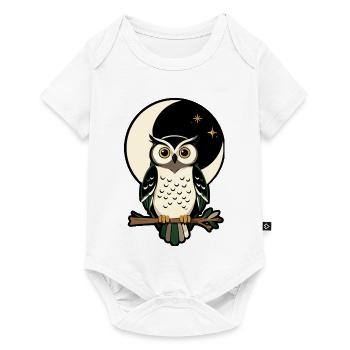 Forest Moon Symbol Folk Streetwear - Baby Premium Kurzarmbody - Weiß - Vorne