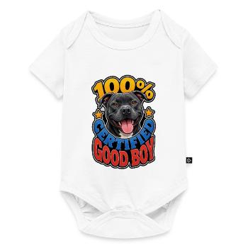 Staffordshire Bull Terrier - Baby Premium short-sleeve bodysuit - white - Front