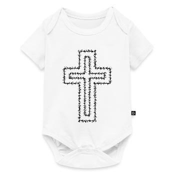 Christian Cross - Baby Premium short-sleeve bodysuit - white - Front