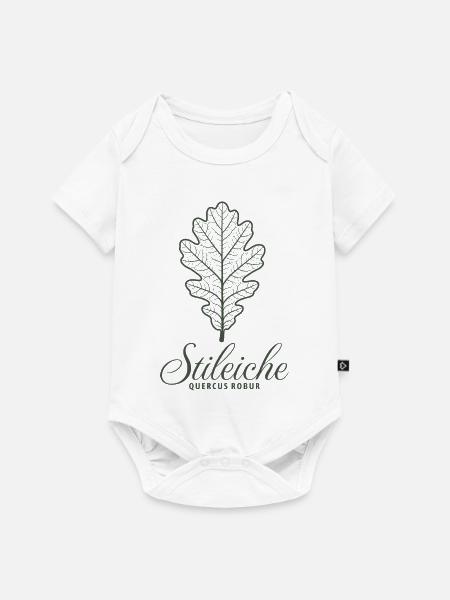 Stileiche | Eichenblatt Illustration | Baum - Baby Premium Kurzarmbody - Weiß