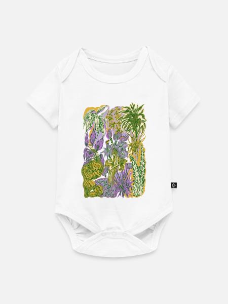 Dschungel - Baby Premium Kurzarmbody - Weiß