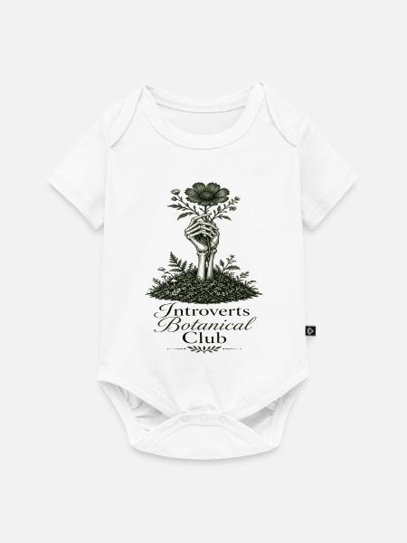 Introverts Botanischer Club Blüte - Baby Premium Kurzarmbody - Weiß