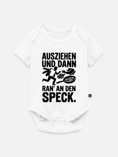 ausziehen ran an den speck - Baby Premium Kurzarmbody - Weiß