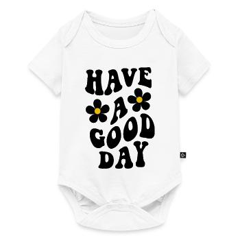 Have Good Day - Baby Premium Kurzarmbody - Weiß - Vorne