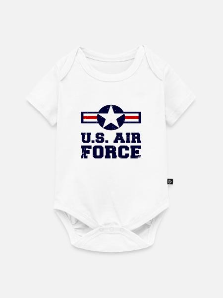 US AIR FORCE - Baby Premium Kurzarmbody - Weiß