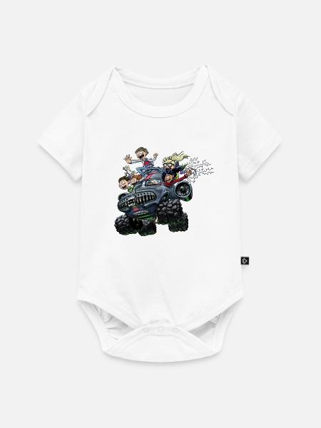 Kid Normal Monstertruck - Baby Premium Kurzarmbody - Weiß