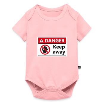 Danger Keep Away - Baby Premium short-sleeve bodysuit - rose - Front