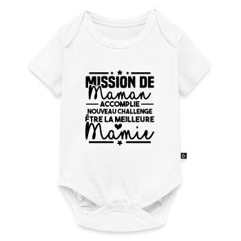 Mission maman accomplie - future meilleure mamie - Body à manches courtes Premium Bébé - blanc - Devant