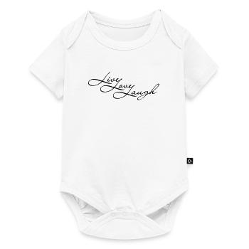 Live Laugh Love - Baby Premium Kurzarmbody - Weiß - Vorne