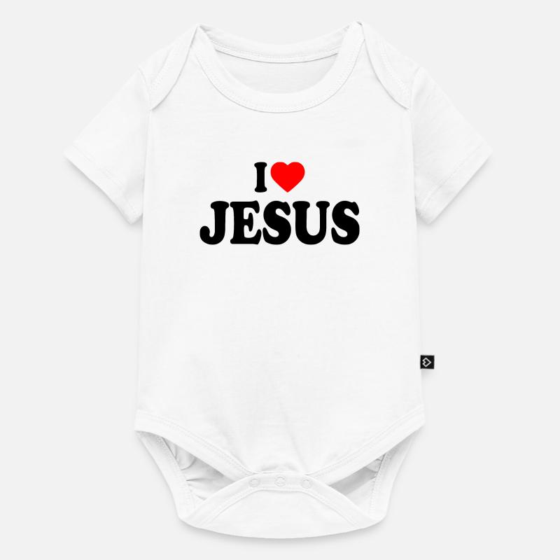 I love jesus - Body à manches courtes Premium Bébé - blanc