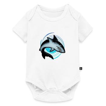 requin - Body à manches courtes Premium Bébé - blanc - Devant