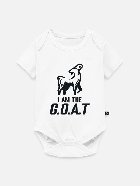 Ich bin die Ziege - Baby Premium Kurzarmbody - Weiß