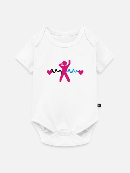 Dj Deejay Clubbing Party Hard Dance - Baby Premium short-sleeve bodysuit - white