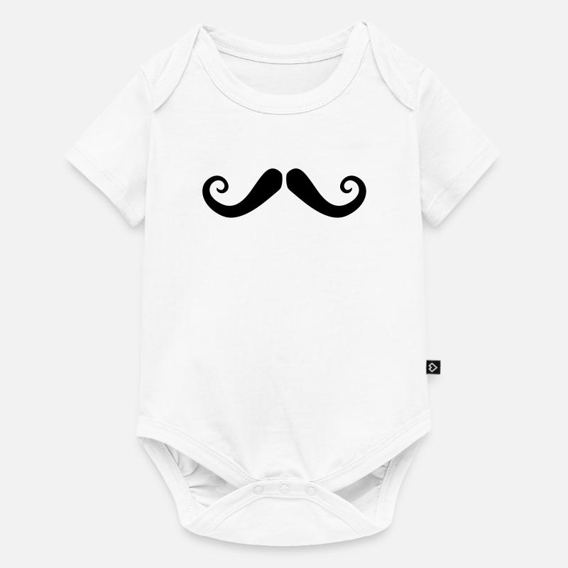 Moustache - Baby Premium short-sleeve bodysuit - white