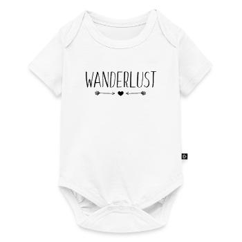THE FASHION TEE - DIE LUST ZU WANDERN - Baby Premium Kurzarmbody - Weiß - Vorne