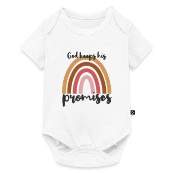 god keeps his promises - Baby Premium short-sleeve bodysuit - white - Front