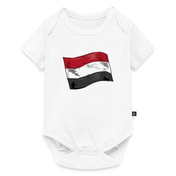Egypte Drapeau Hurghada Afrique Drapeau Egyptien - Body à manches courtes Premium Bébé - blanc - Devant