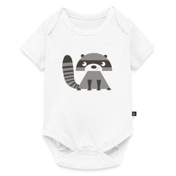 Raccoon - Baby Premium short-sleeve bodysuit - white - Front
