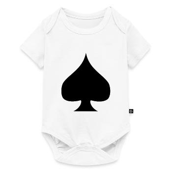Pik Pique Spades - Baby Premium Kurzarmbody - Weiß - Vorne