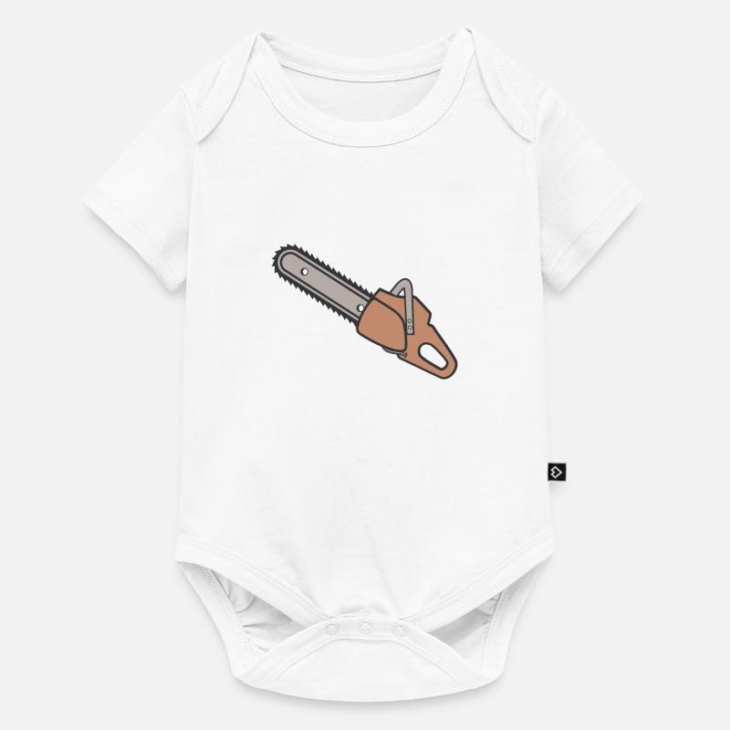 tronçonneuse - Body à manches courtes Premium Bébé - blanc