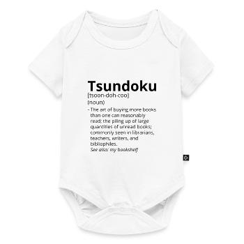 Tsundoku Definition Description - Body à manches courtes Premium Bébé - blanc - Devant