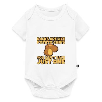 Rocks Are Like Chips, You Can't Have Just One - Baby Premium Kurzarmbody - Weiß - Vorne