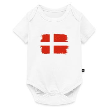 Denmark Flag Scandinavia Danish Flag Travel - Baby Premium short-sleeve bodysuit - white - Front