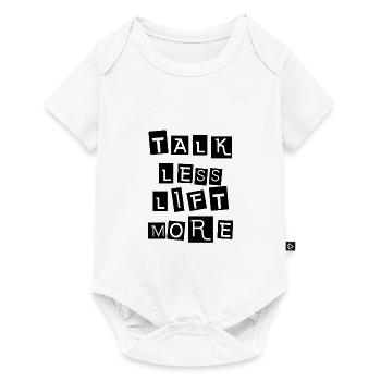 Talk Less Lift More 5 - Baby Premium short-sleeve bodysuit - white - Front