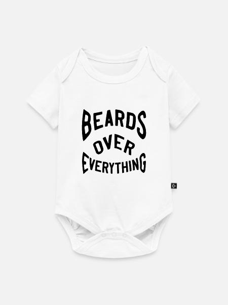 Beards over everything - Baby Premium Kurzarmbody - Weiß